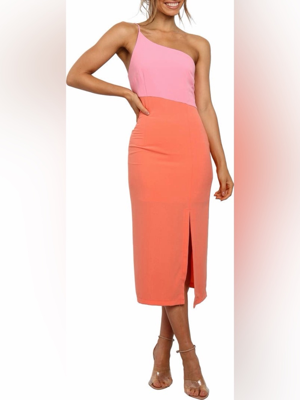 NWT Petal & Pup Xiomar One-Shoulder Midi Dress - Size US 2 AU 6